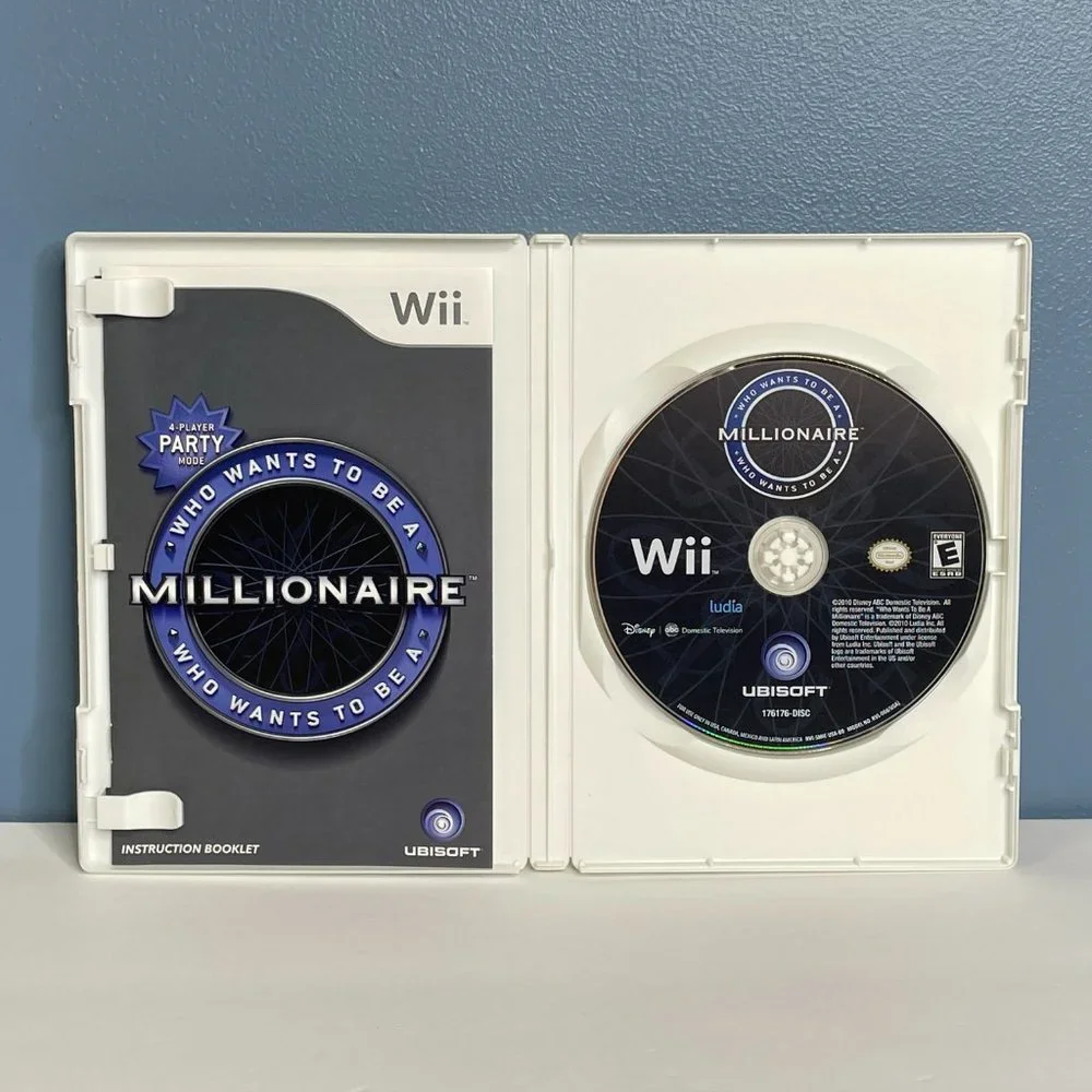 Nintendo Wii WHO WANTS TO BE A MILLIONAIRE‎ Video Game Complete TESTED